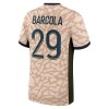 Camiseta de fútbol Paris Saint-Germain Bradley Barcola 29 Cuarta Equipación Jordan 23-24 - Hombre